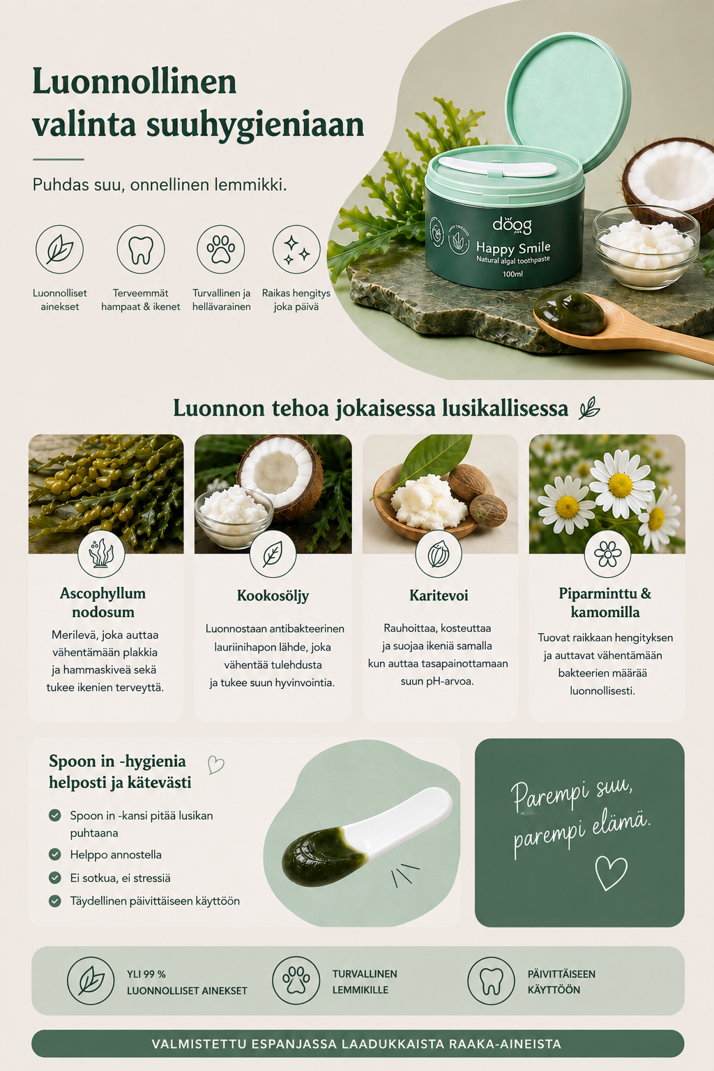 Luonnollinen hammastahna
